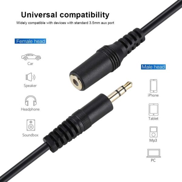 10 Meter 3.5mm AUX Headphone Extension Cable Male to Female Extender Audio Stereo Cord for Headphone, Speaker - Image 3