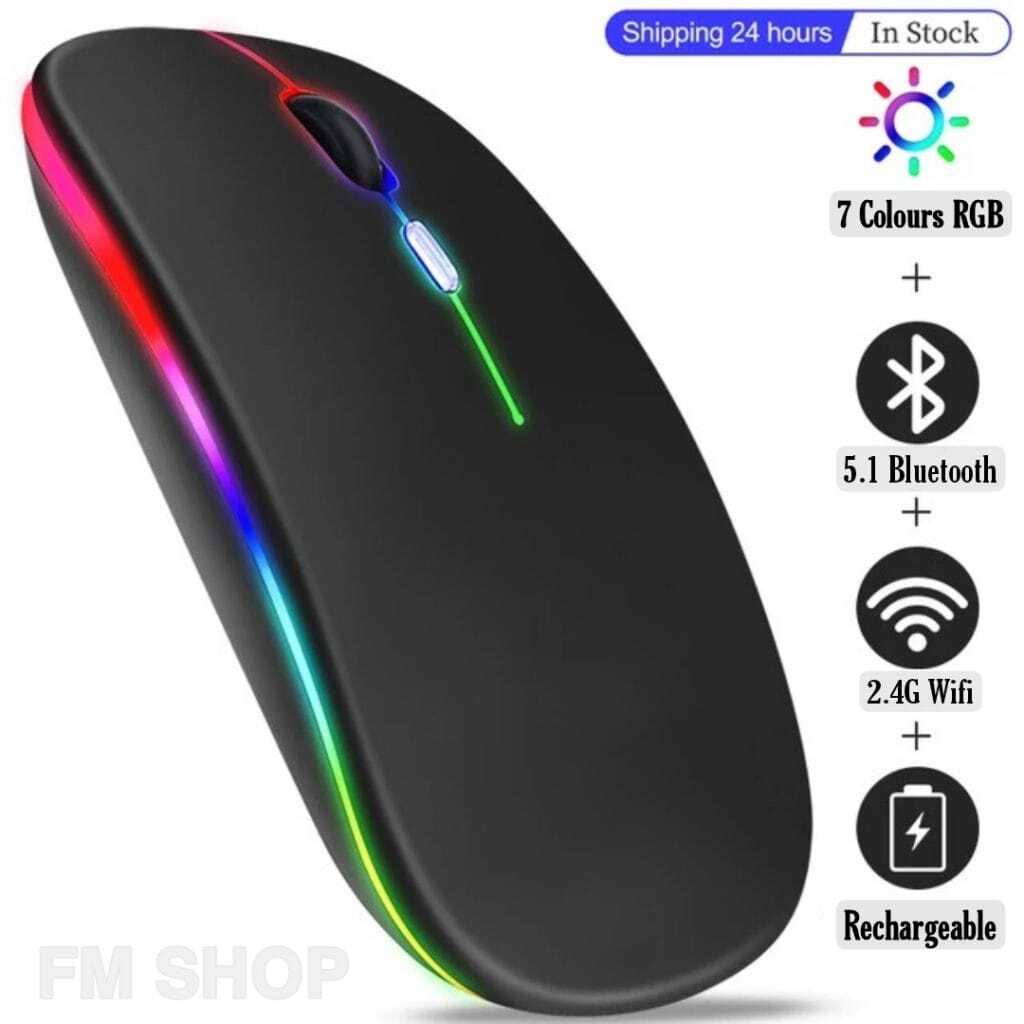 Rechargeable Wireless RGB Gaming Mouse