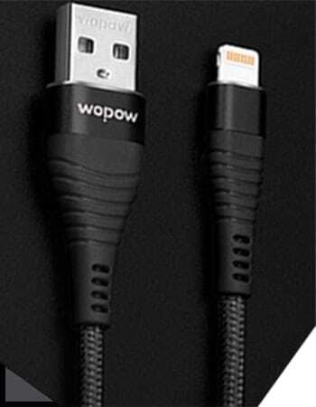 6ft Wopow USB Cable for iPhone 8 7 6 6s X Alloy Nylon Braid Fast USB Charging Cable for iPhone X 10 SE 5 5s for iPhone charger - Image 3