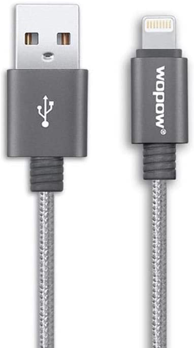 6ft Wopow USB Cable for iPhone 8 7 6 6s X Alloy Nylon Braid Fast USB Charging Cable for iPhone X 10 SE 5 5s for iPhone charger - Image 4