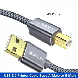 Braided USB 2.0 Printer Cable