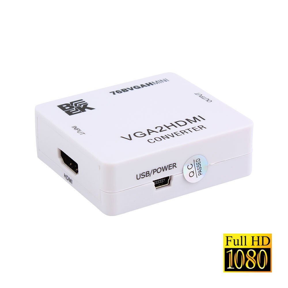 Super Fast VGA to HDMI Converter with 1080P Audio Adapter VGA2HDMI adapter 1080P Audio Adapter For PC Laptop to HDTV Projector (High Quality) - Image 3