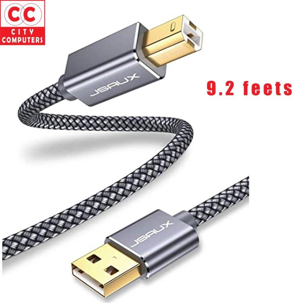 Braided USB 2.0 Printer Cable