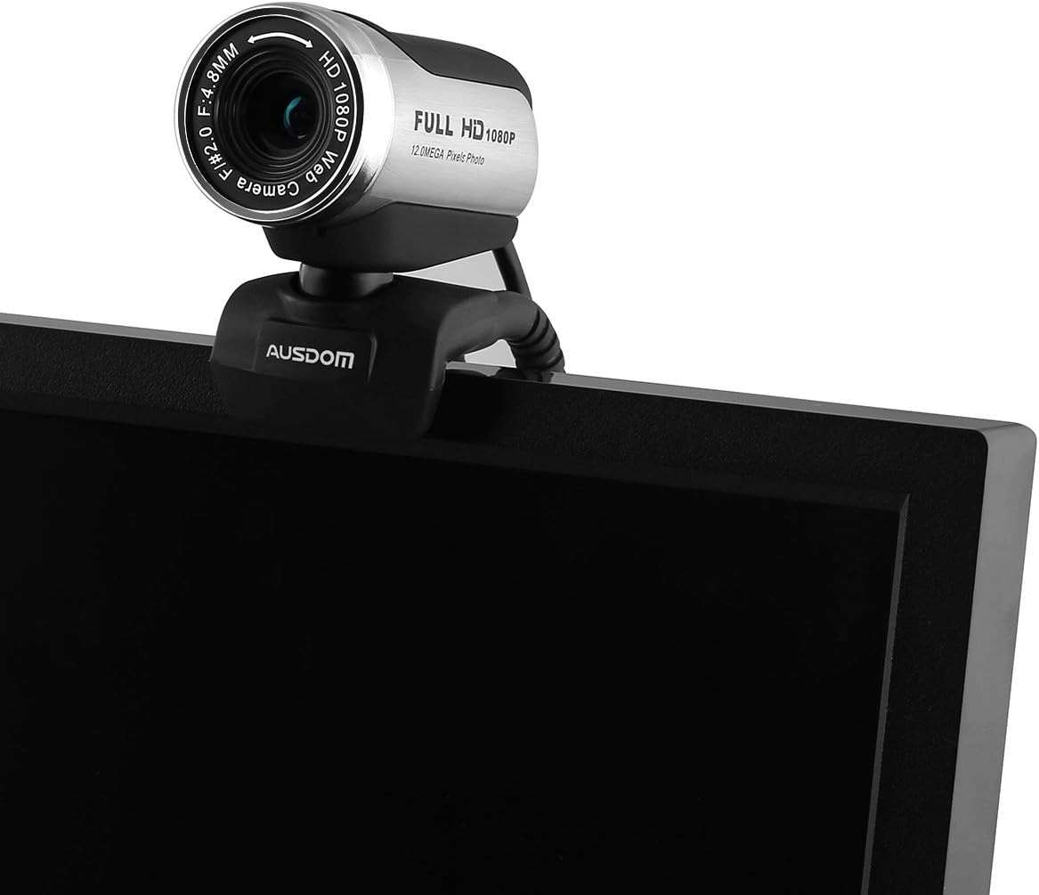 AUSDOM AW615 Webcam 1920x1080P Full HD 12MP USB 3.0 Web Cam with Microphone for Online Video Calling and Recording, Computer PC Desktop Laptop Skype Newtork Camera - Image 3